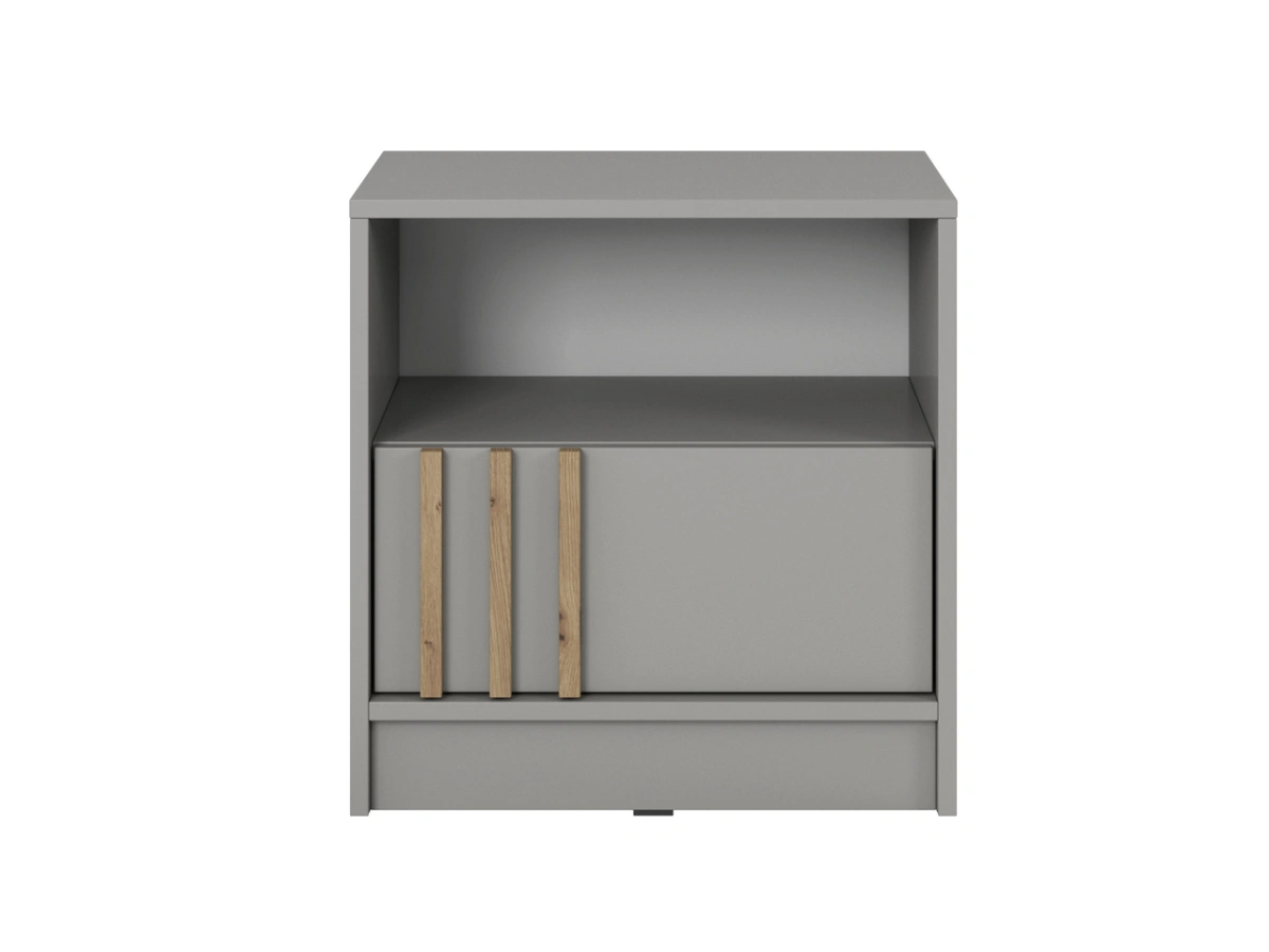 Nelly naktinis staliukas su grotelėmis, pilkas — изображение 2