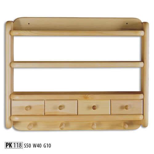 Pušinė lentyna PK118 natūrali pušis