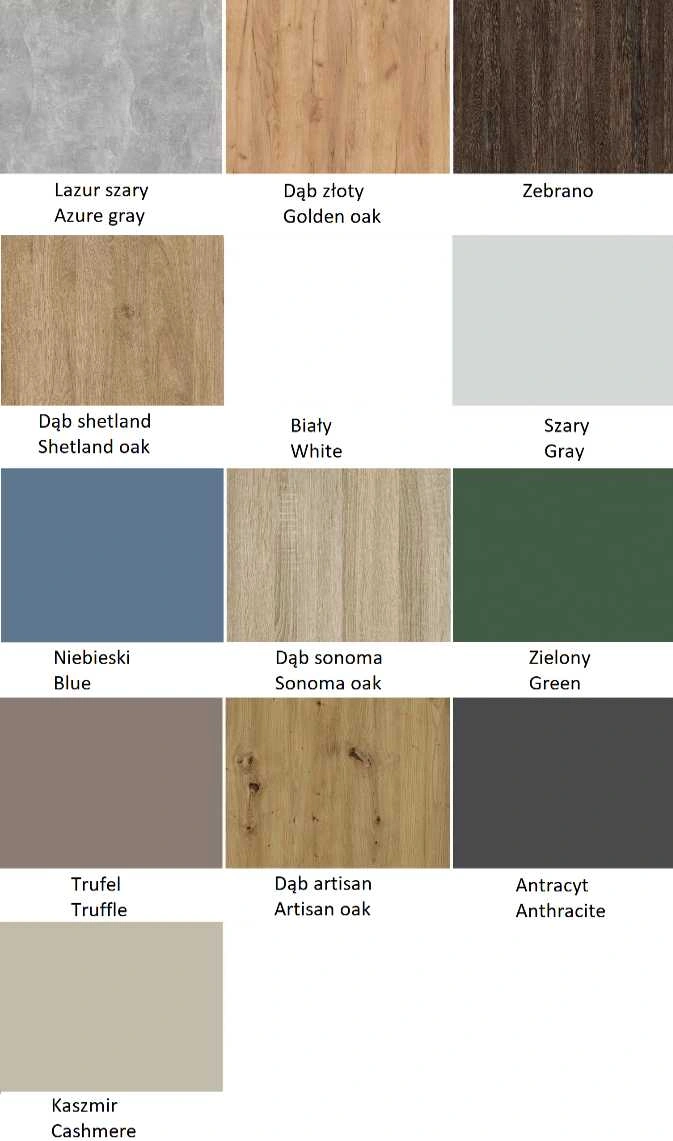 ARTEN III trivietė dviaukštė lova su stalčiais 90x200 cm - Paveikslėlis 6