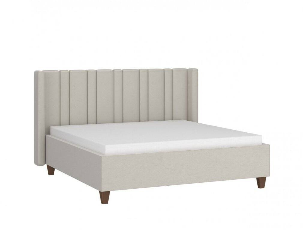 Amarillo Zenna Z6150 - Minkšta lova 160 cm su šilkinės smėlio spalvos rėmu