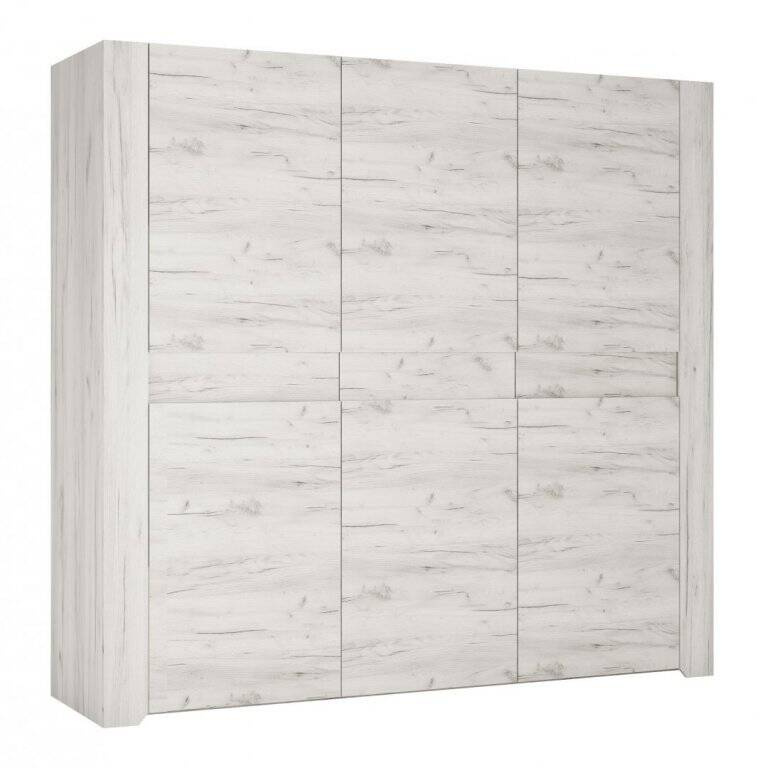 Angel TYP-22 - Trijų durų spinta, ąžuolo baltumo Craft