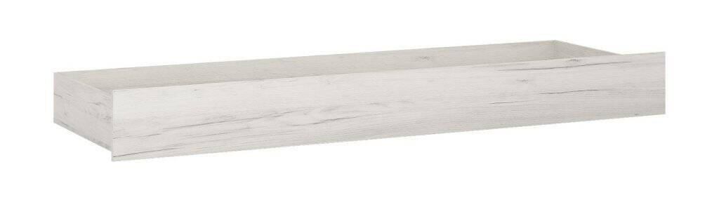 Angel TYP-96 - Balta lovos spintelė su stalčiumi