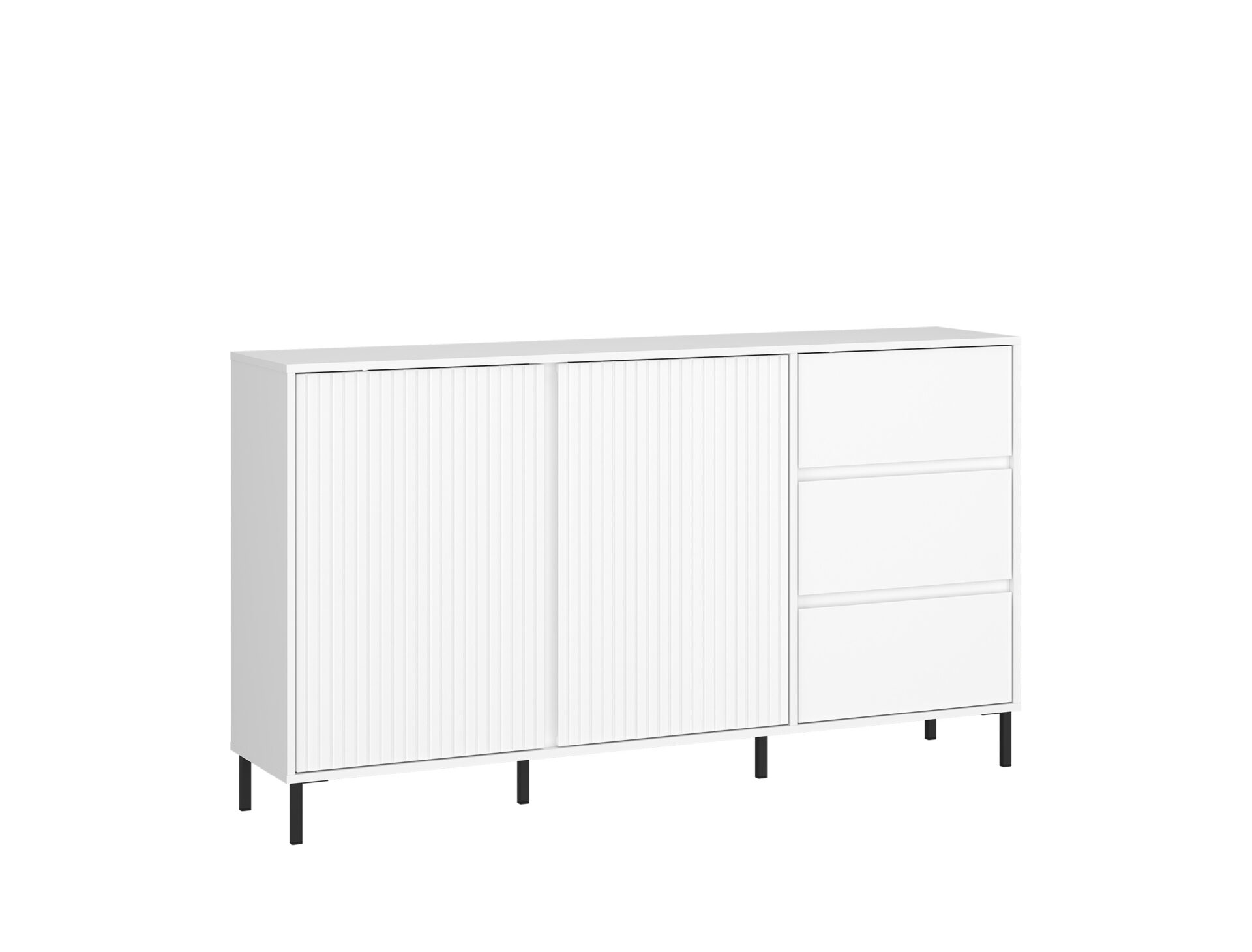 Avenale AVEK01 - Komoda 2D3S Alpių balta blizgi balta