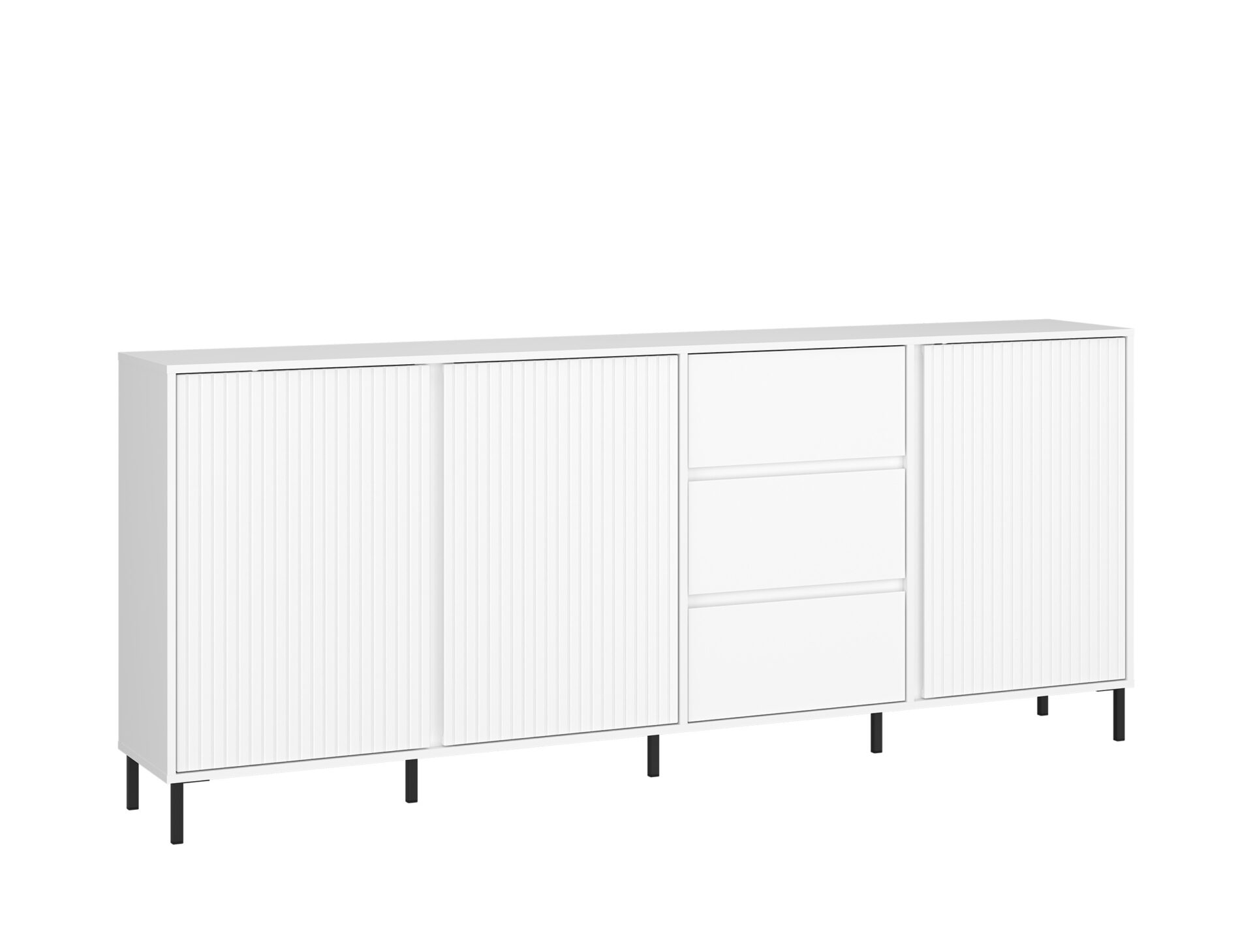 Avenale AVEK02 - Komoda 3D3S Alpių balta blizgi balta