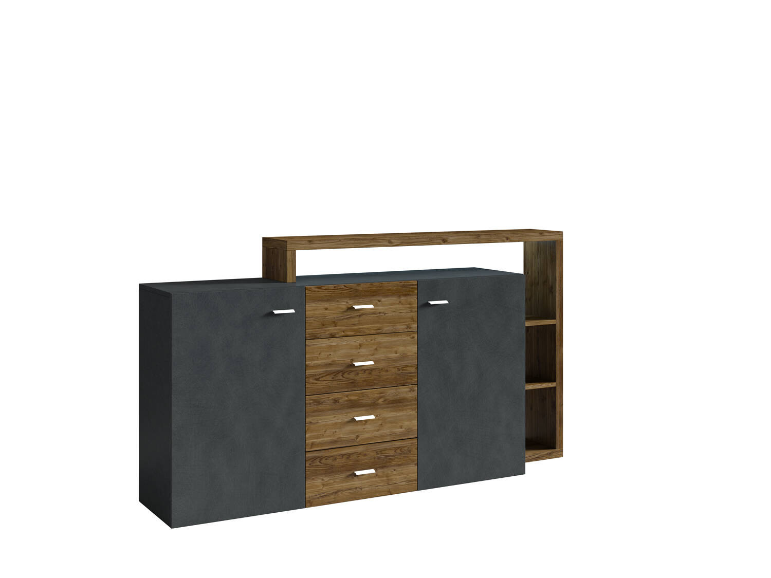 Bota komoda 2D4S su viršutine spintele, Appenzell eglė / Matera