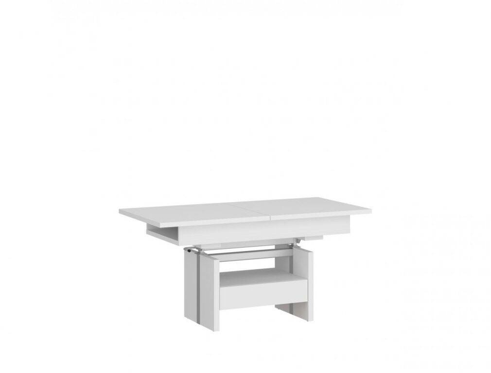 Cortado CRTT02 - Suoliukas, Ištraukiamas Kavos Staliukas 1S, Alpių Baltumo