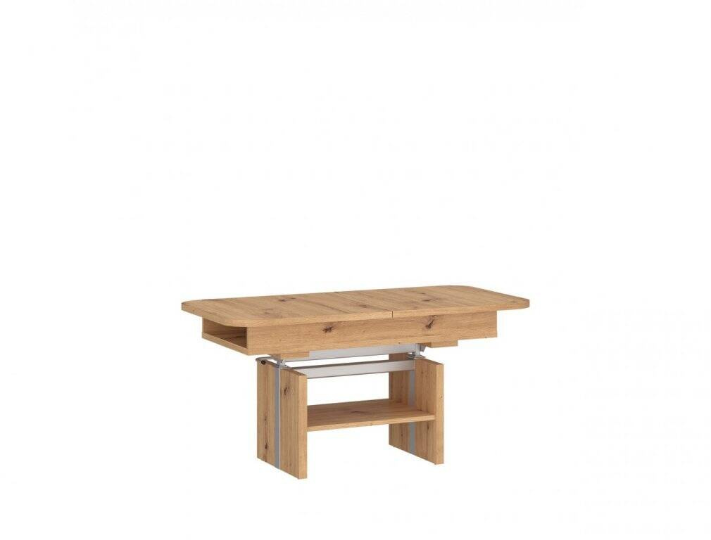 Cortado CRTT03 - Artisan ąžuolo ištraukiamas kavos staliukas