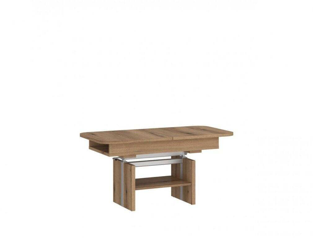Cortado CRTT03 - „Coast Evoke“ ąžuolo spalvos ištraukiamas kavos staliukas