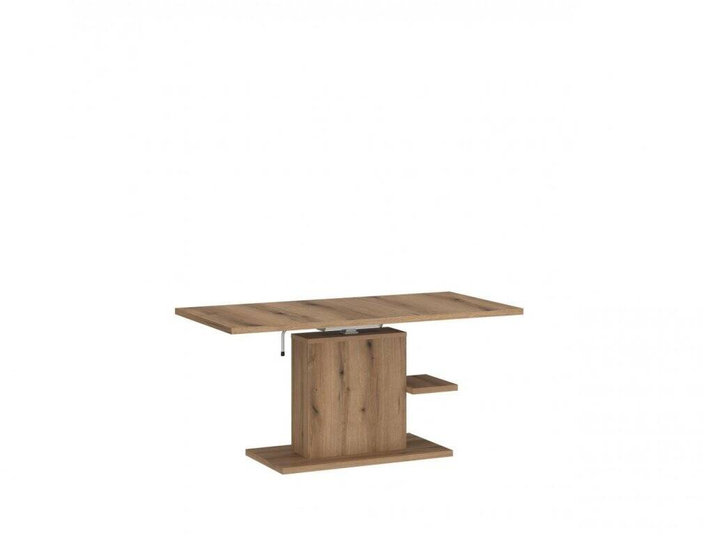 Cortado CRTT07 - „Coast Evoke“ ąžuolo spalvos ištraukiamas kavos staliukas