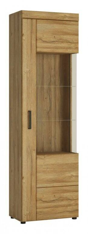 Cortina CNAV02P - Dešinės pusės 1 durų vitrina, Grandson Oak