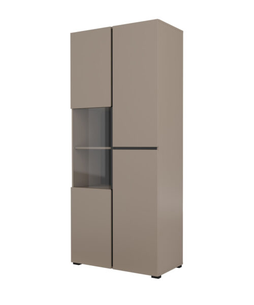 Cross – Congo trijų durų vitrina, matinė juoda