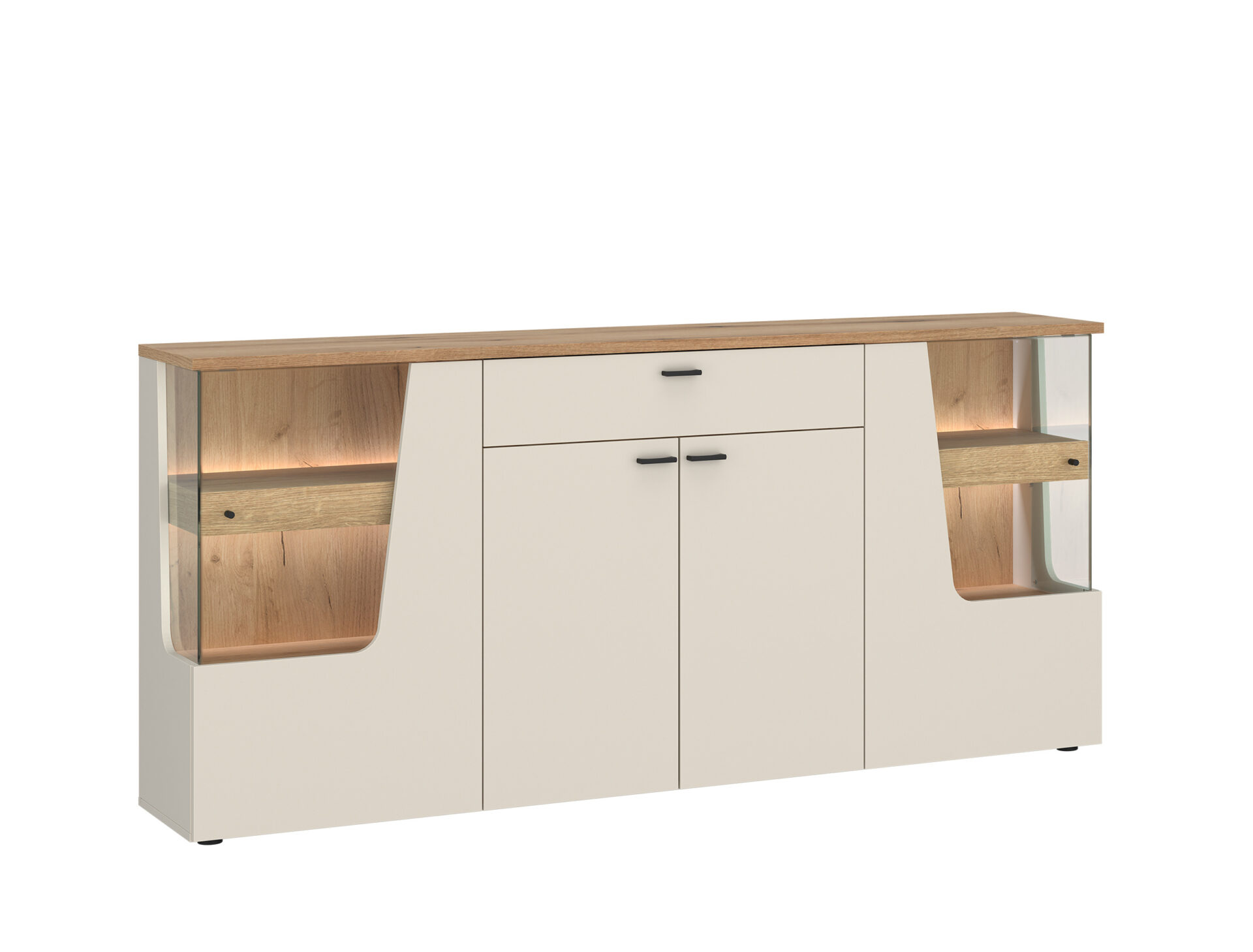 CUT OUT CTUK02 - 4D1S kašmyro ąžuolo „Coast Evoke“ komoda