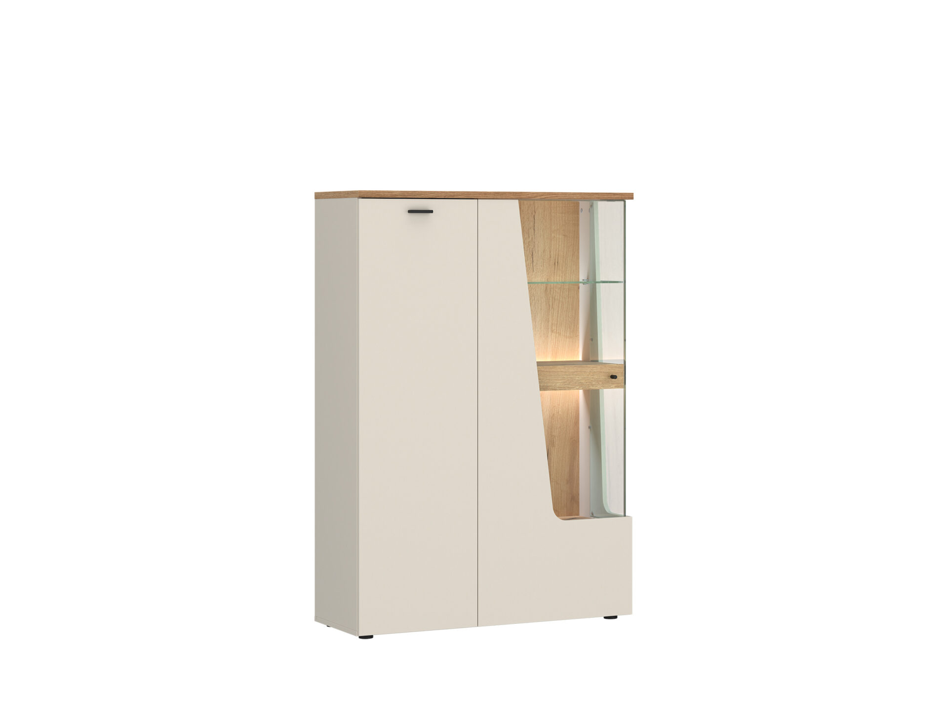 CUT OUT CTUV02L - 2D vitrina kairėje, kašmyro ąžuolo, „Coast Evoke“