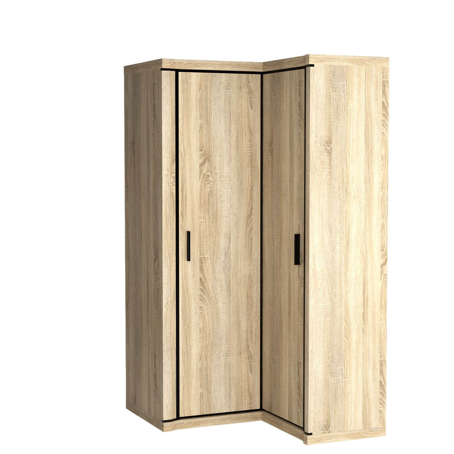 DALLAS-21 - 2D kampinė spinta, Sonoma ąžuolas