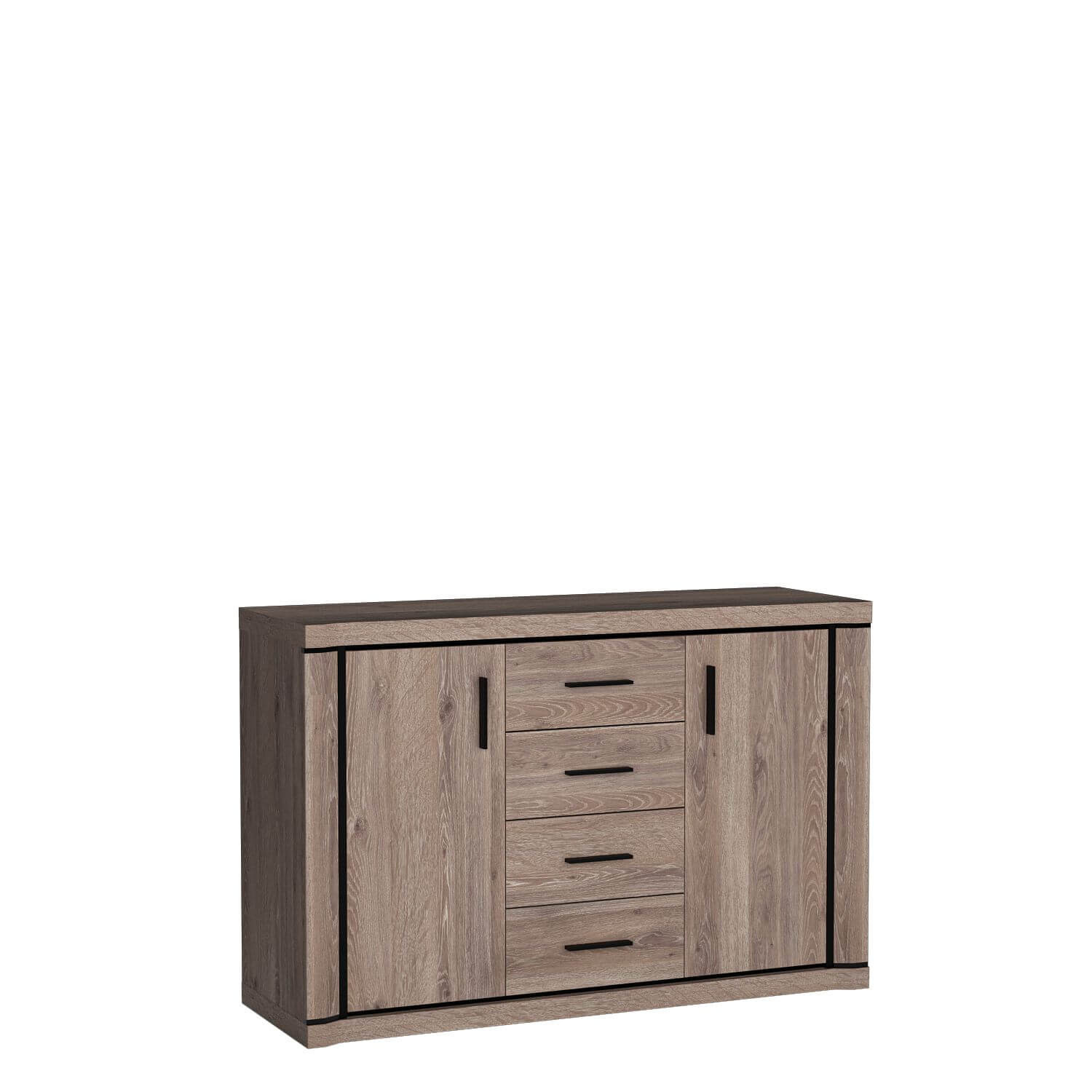 DALLAS-5 - Komoda 2D4S Truffle Oak