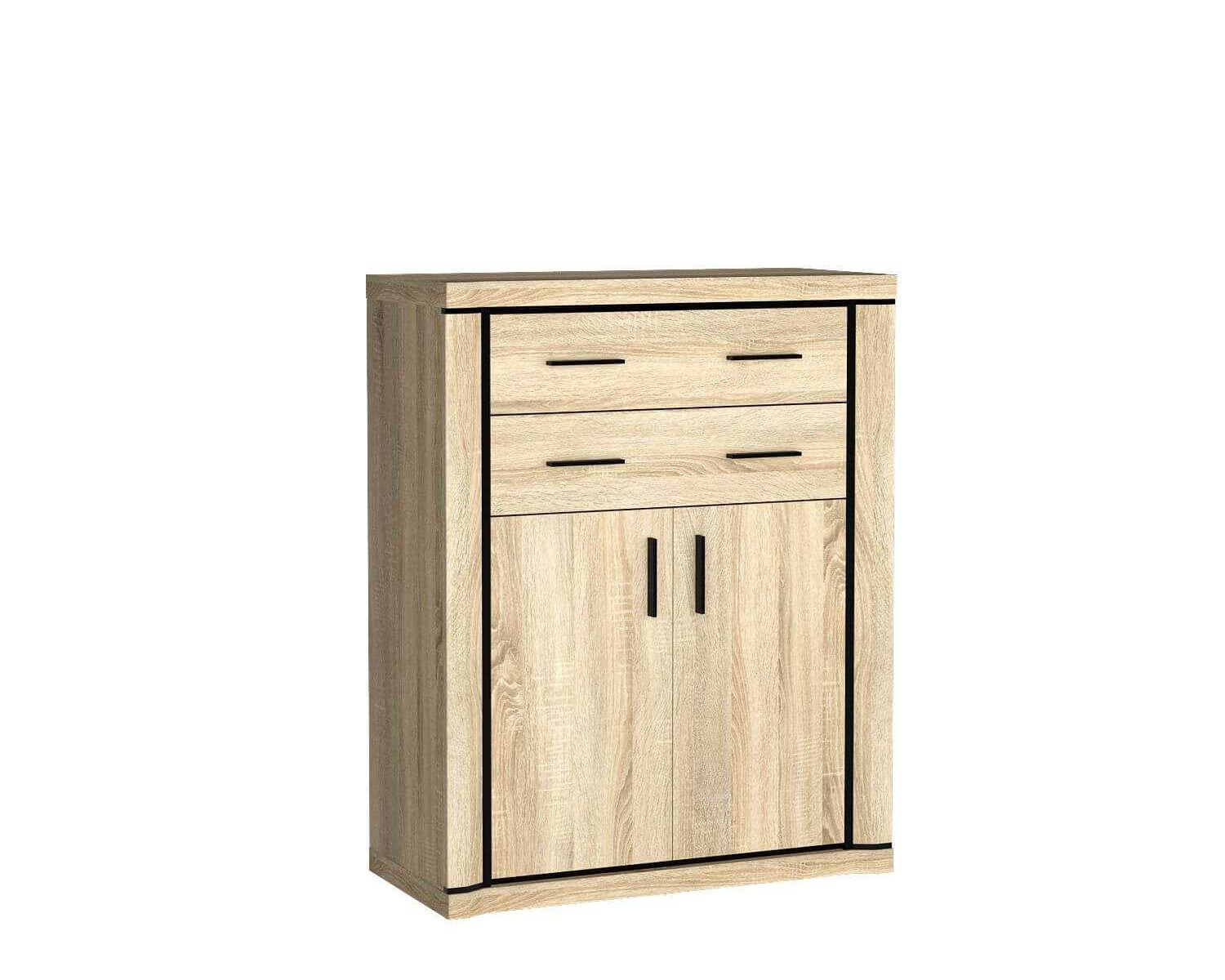 DALLAS-6 - 2D2S komoda, Sonoma ąžuolo spalvos