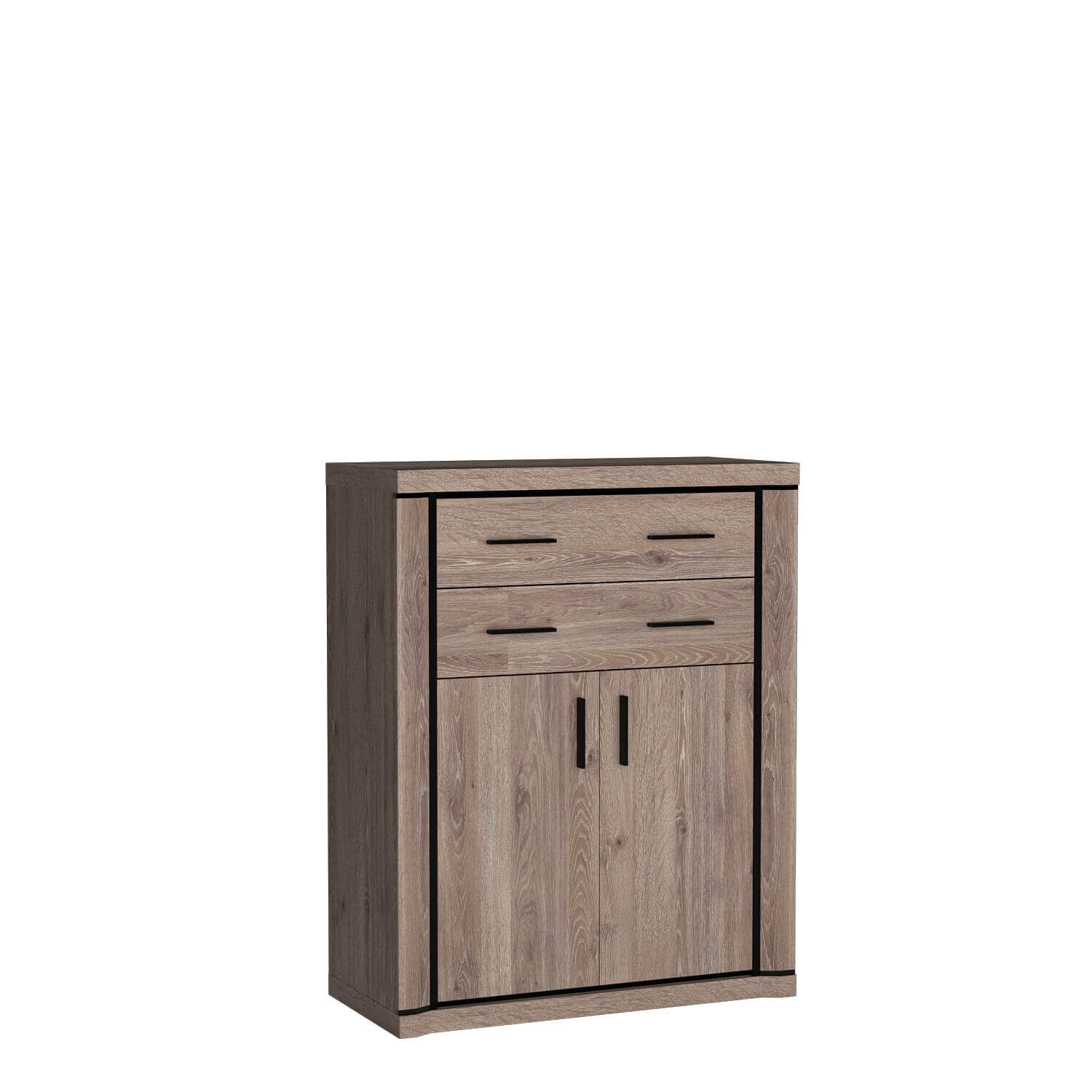 DALLAS-6 - Komoda 2D2S triufelių ąžuolo spalvos