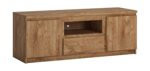 Fribo FRIF02 – TV spintelė 2D1S Ribbeck ąžuolo aukso spalvos