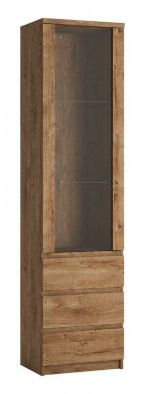 Fribo FRIV01 - Vitrina 1D3S Ribbeck auksinio ąžuolo spalvos