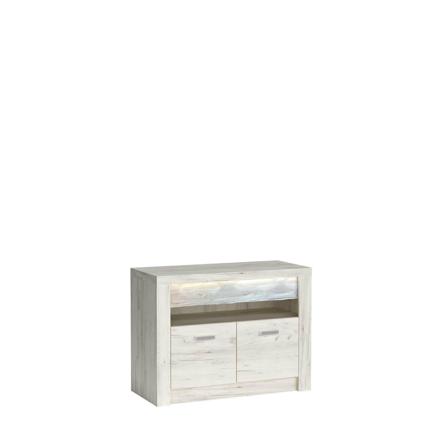 INDIANAPOLIS-10 - Dviejų durų TV spintelė, Kraft White