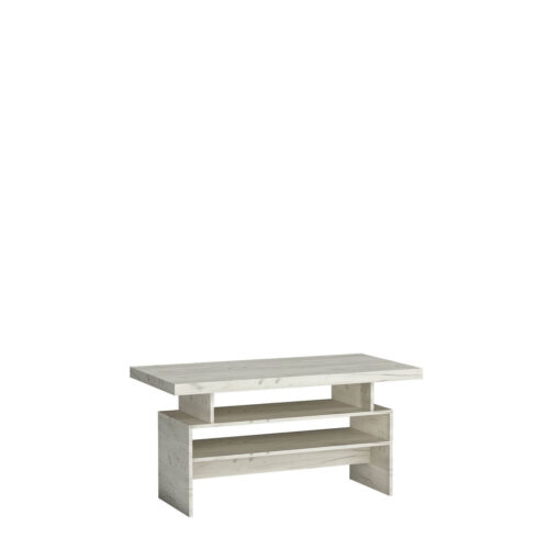 INDIANAPOLIS-13 – Kavos staliukas suoliuku, baltas, kraft rašto