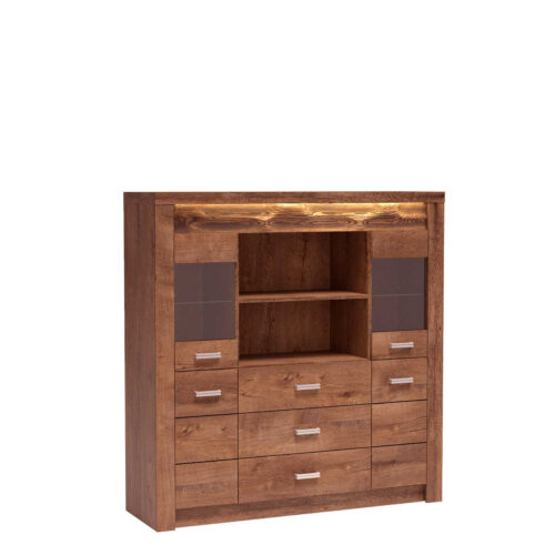 INDIANAPOLIS-22 – Komoda 4D3S šviesaus uosio spalvos