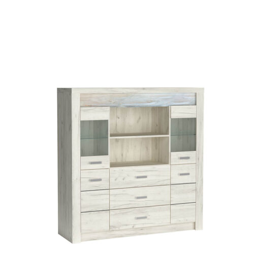 INDIANAPOLIS-22 – Komoda 4D3S Kraft White