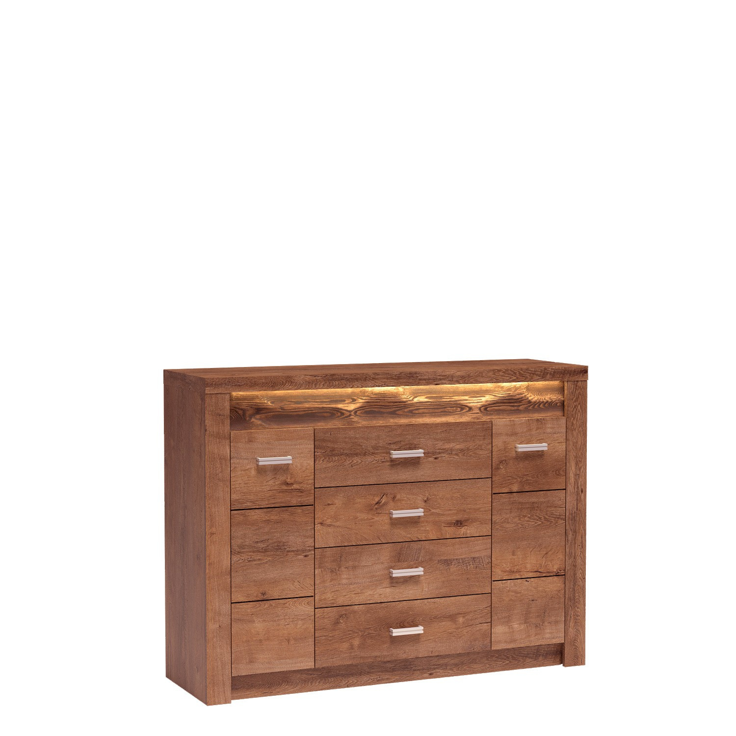 INDIANAPOLIS-7 - Komoda 2D4S šviesaus uosio spalvos