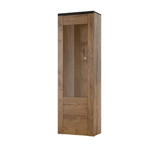 Larona 1 durų vitrininė spinta Lefkas Oak / Touchwood