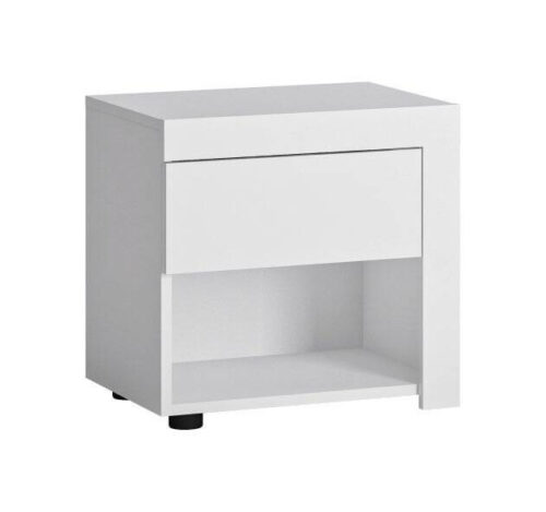 Lyon White LYOK03R – Dešinės pusės naktinis staliukas 1S, baltas