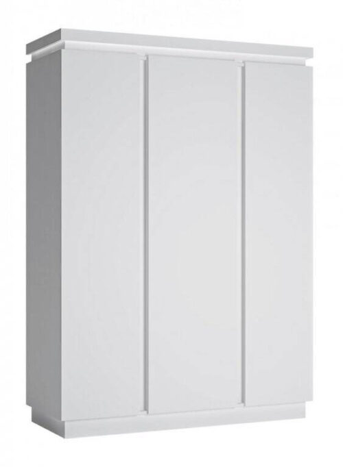 Lyon White LYOS102 – Trijų durų spinta, balta