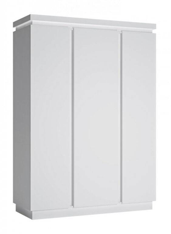 Lyon White LYOS102 - Trijų durų spinta, balta