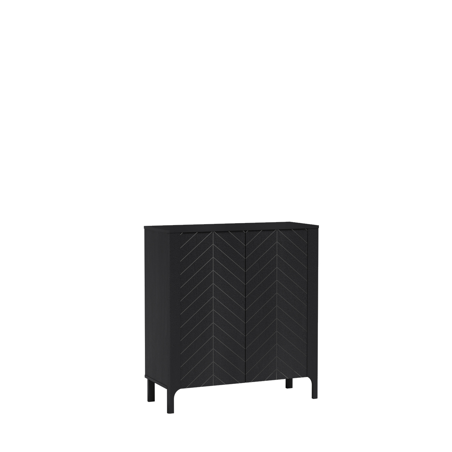 MALUMI-2 - Komoda su 2 durimis, juoda, „Painflow“