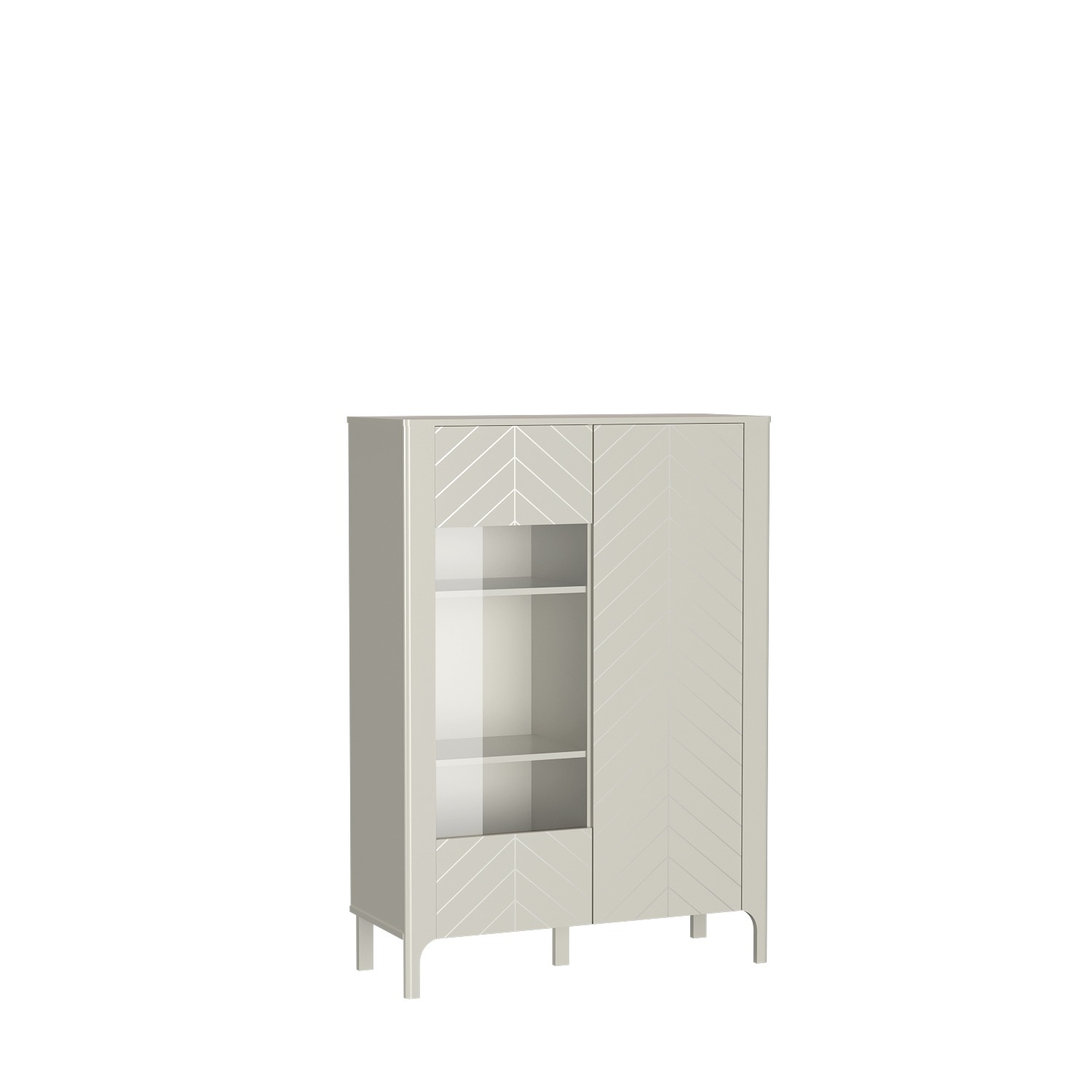 MALUMI-3 - 2 durų kašmyro vitrininė spinta