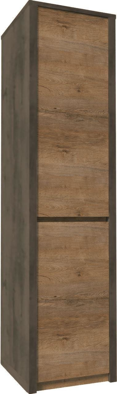 MONTANA GREY S1D - 1 durų spinta Lefkas ąžuolo/lygiai pilkos spalvos