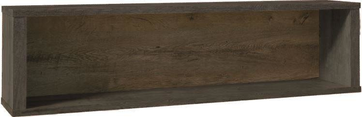 MONTANA GREY W1 - „Lefkas“ ąžuolo/lygiai pilkos spalvos pakabinama lentyna