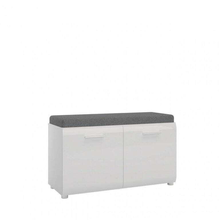 Merano MEOG03 - Žema 2 durų batų spintelė, balta