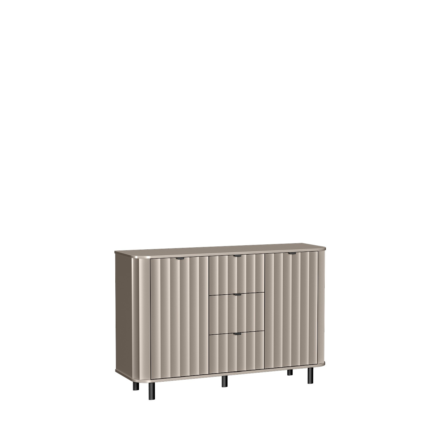 NOVADO-1 - 2D3S pilkos spalvos komoda