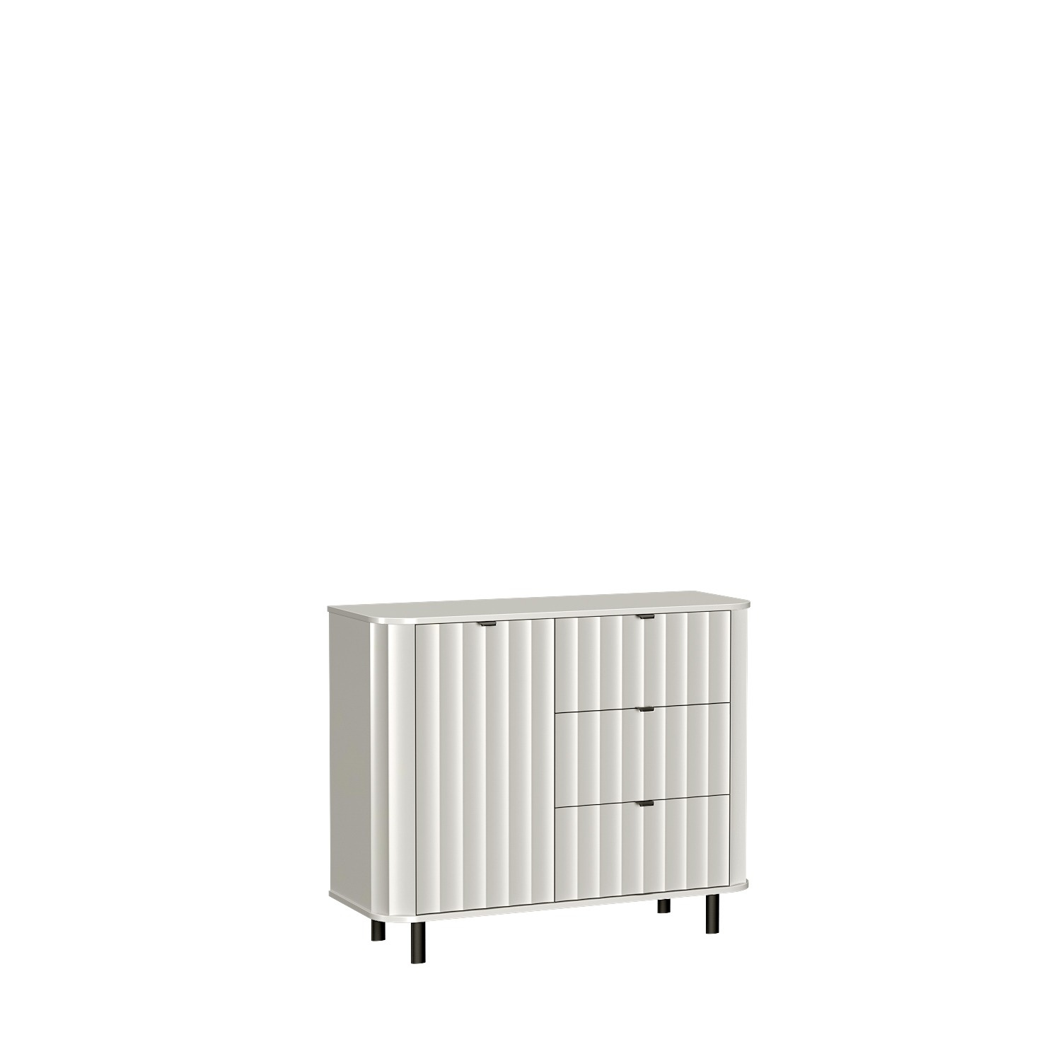 NOVADO-3 - Komoda 1D3S Alpių balta