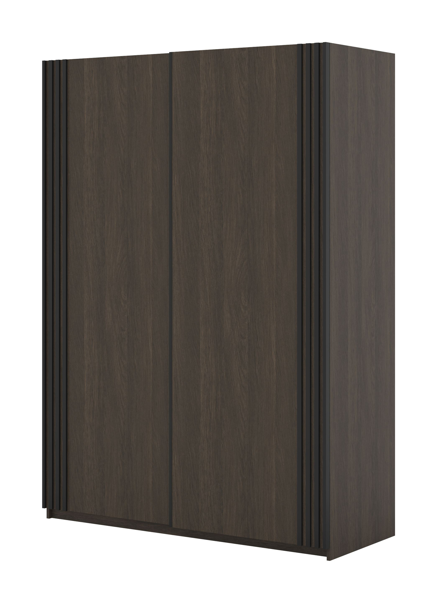 Niva - Spinta su 2 stumdomomis durimis, 150 cm, su Dunin ąžuolo juodos matinės spalvos grotelėmis