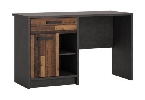 Nubi NUBB01 – Rašomasis stalas 1D1S Tamsus matinis/Senovinis