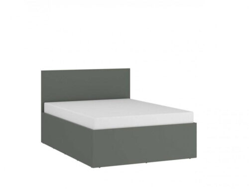 Pozzi POZZ02 – Lova 120×200 cm, pilkai žalia/pajūrio stiliaus ąžuolas