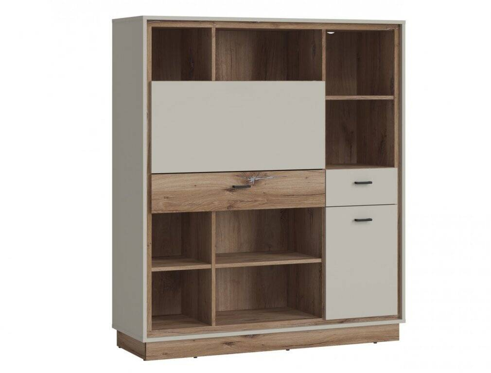 Rivero RIVB02 - 1D2S1K Lentyna Pilka/Tamsaus ąžuolo Flagstaff