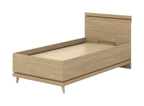 Scandi – Lova 100×200 cm su rėmu, alyvuotas plytų ąžuolas