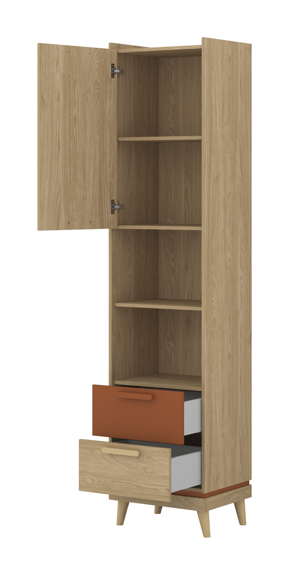 Scandi - 1D2S knygų lentyna, alyvuota ąžuolo plyta — изображение 2