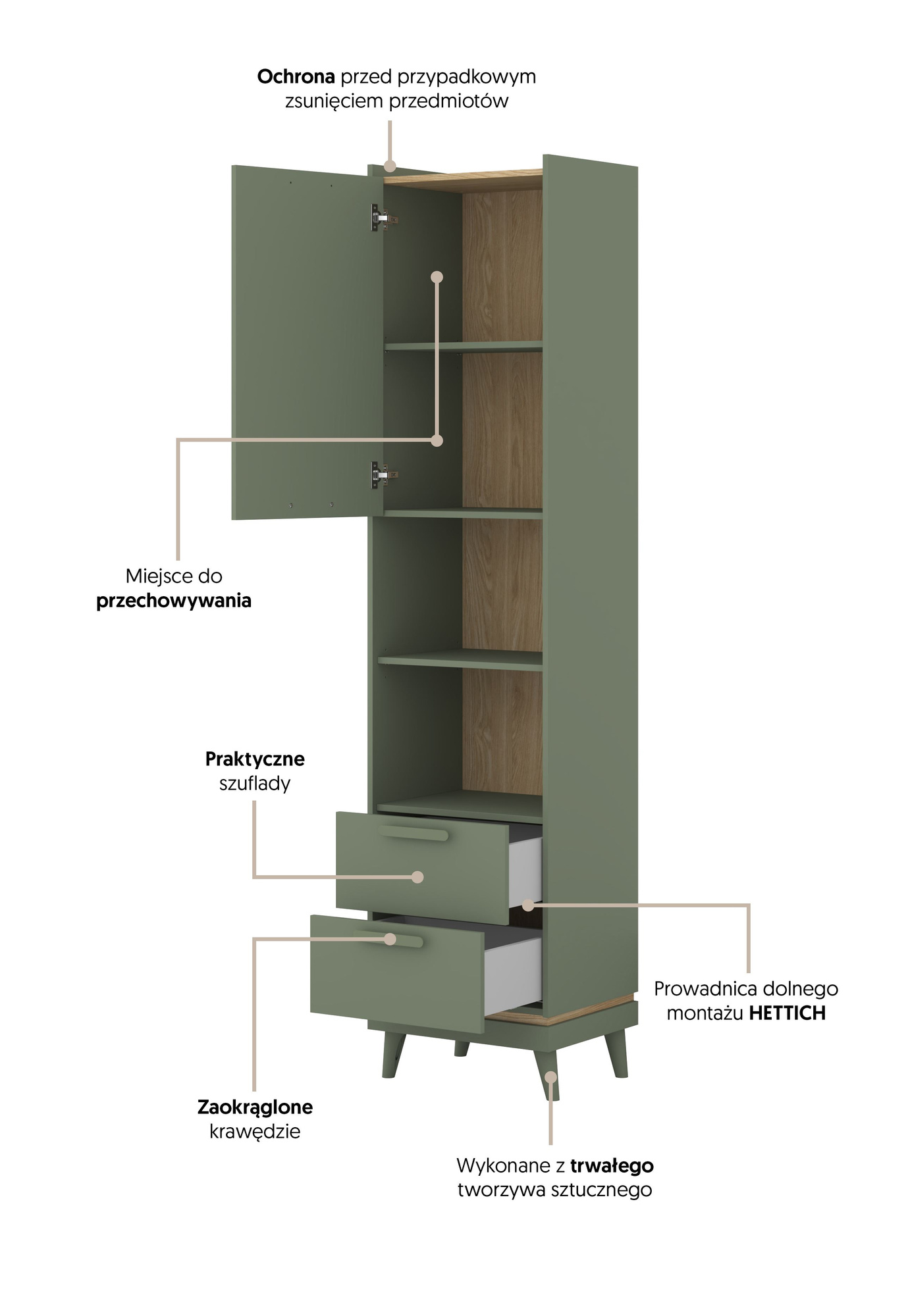Scandi - Lentyna 1D2S Dulkių žalia alyvuota ąžuolo spalva — изображение 2