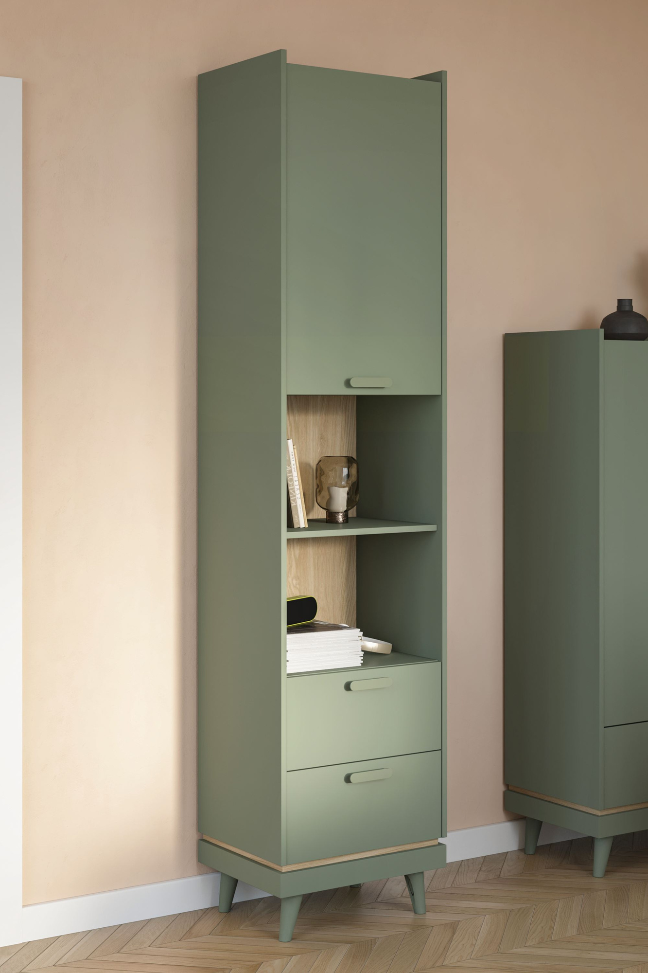 Scandi - Lentyna 1D2S Dulkių žalia alyvuota ąžuolo spalva — изображение 6