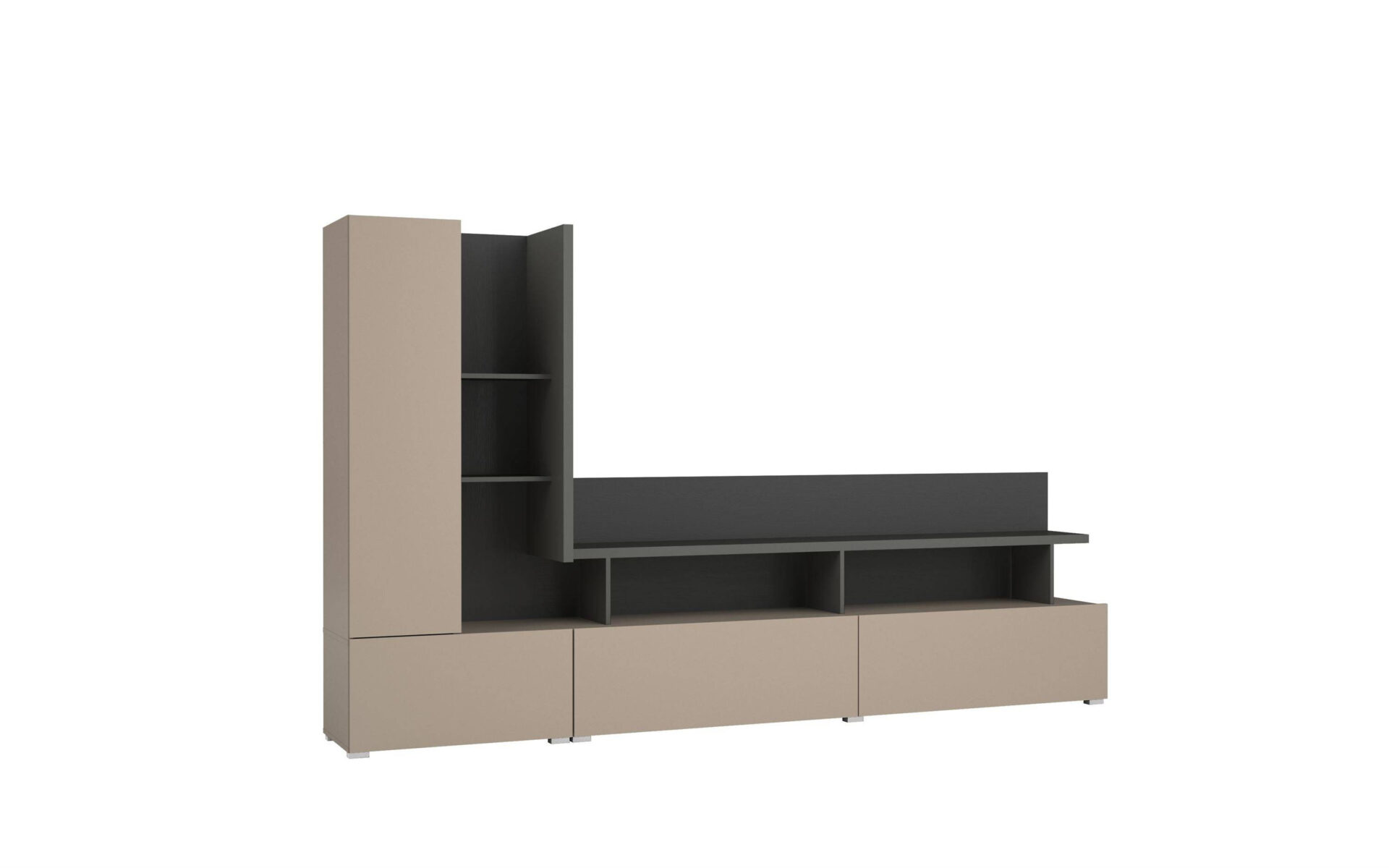 Serio – Kongo sieninė spintelė antracito matinė