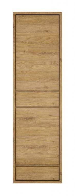 Shetland TIPAS 10 - 2D-2S Šetlando ąžuolo/pilkos spalvos komoda su stalčiais