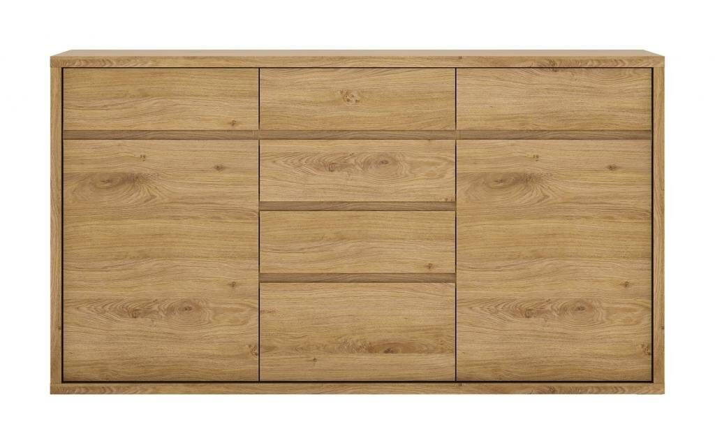 Shetland TYPE 41 - Komoda su stalčiais 2D-6S Shetland ąžuolo/pilkos spalvos